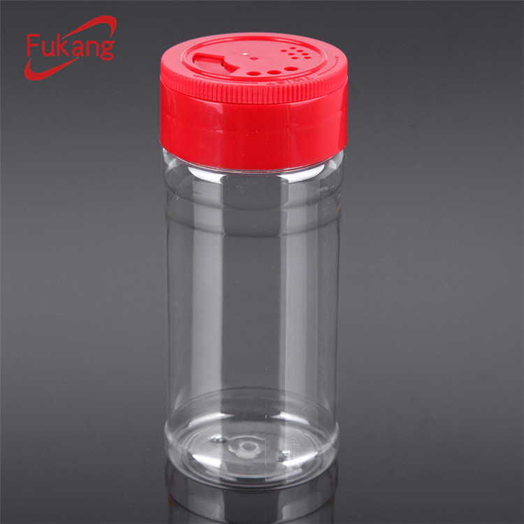 鹽胡椒瓶，100ml透明寵物塑料烹飪鹽罐