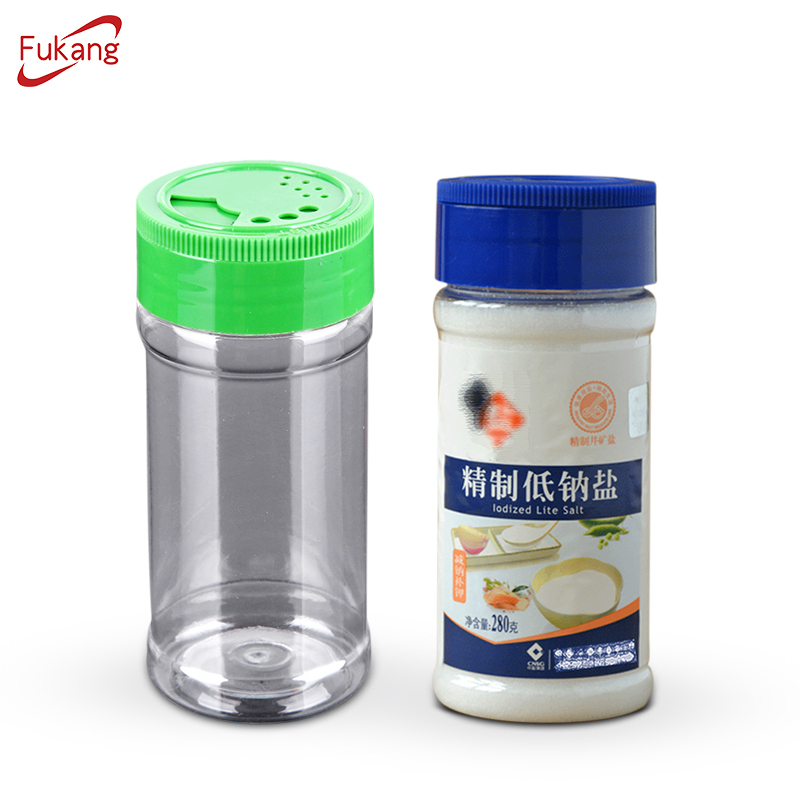 100ml塑料調味罐，BBQ胡椒瓶，用于調味的透明塑料容器
