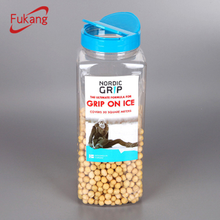 批發1100ml食品級透明寵物塑料調味瓶，帶蝴蝶帽，用于香料胡椒粉批發中國制造