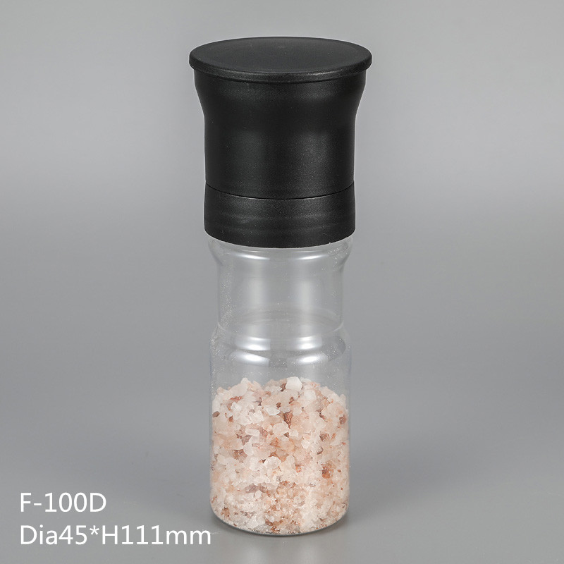 250毫升研磨蓋瓶塑料香料胡椒研磨機/鹽和胡椒磨