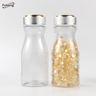 廠家批發200ml透明保健品塑料瓶 棒球形膠囊瓶 塑料包裝瓶 鈣片瓶