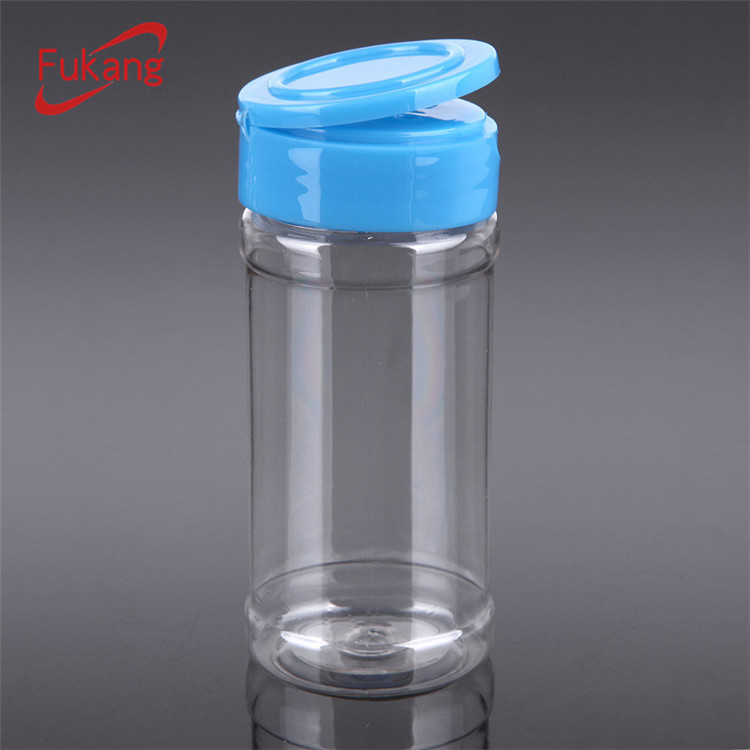 鹽胡椒瓶，100ml透明寵物塑料烹飪鹽罐