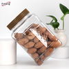 厂家批发 1500ml食品塑料罐PET 透明食品罐 广口坚果包装食品罐
