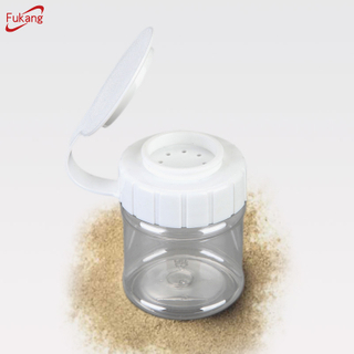 2018 70毫升圆形FAD认证塑料彩色盖调味料盐和胡椒罐
