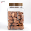 厂家批发 1500ml食品塑料罐PET 透明食品罐 广口坚果包装食品罐
