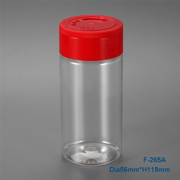 批发盐胡椒瓶/ PET透明盐胡椒塑料瓶，200ml塑料调味瓶