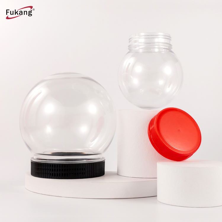 球形食品瓶 化妆品包装塑料罐 儿童玩具圣诞球 透明pet瓶子