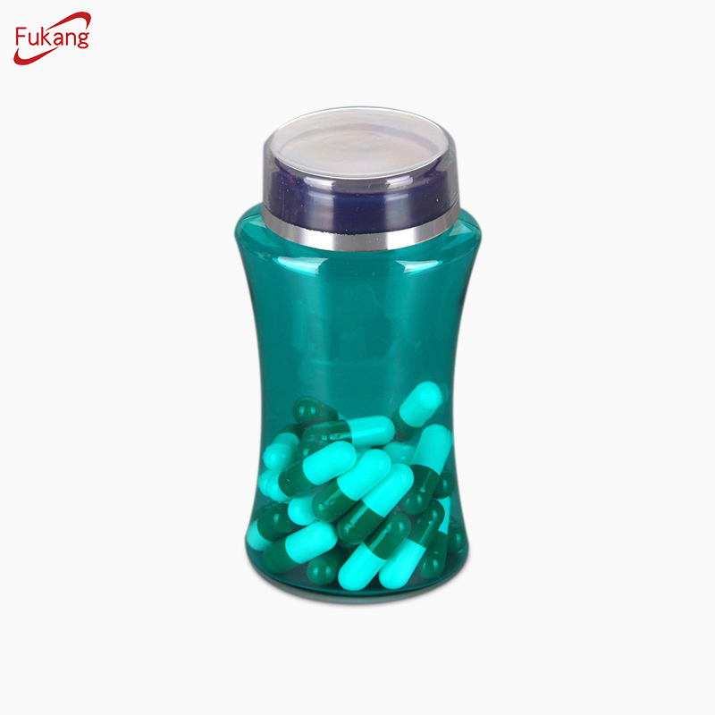 5盎司PET塑料營養補充瓶，PET葡萄籽提取物塑料膠囊瓶帶螺旋蓋
