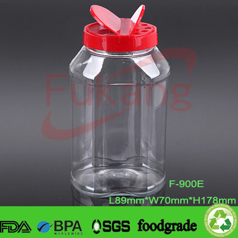 宠物塑料调味罐/瓶500ml，用于包装沙拉酱和番茄酱调味罐